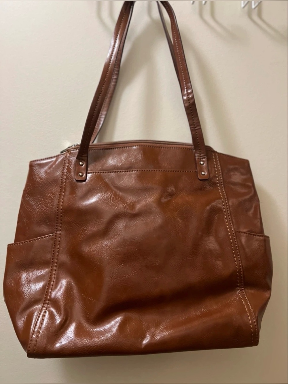 Classic Brown Tote Bag - Everyday Shoulder Tote